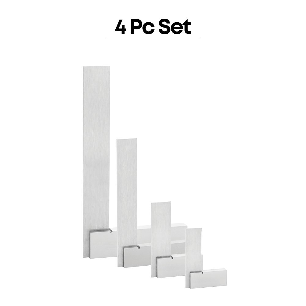 4 Pc Machinist's Square Set